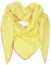 Gloop Damen Schal XXL Dreieckstuch Damen Dreieck Schal Halstuch Baumwolle Musselin Schal Poncho ohne Kratze an Haut Hergestellt in Italien 135 cm×135 cm×220 cm (02678a29-Gelb)