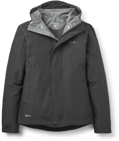 Rab Women's Downpour Waterproof Jacket - Black - 8