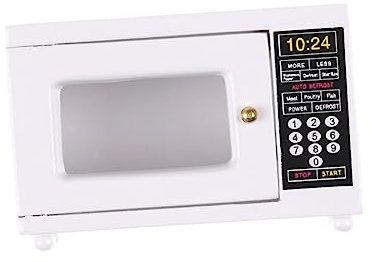 JOINPAYA 12 Mikrowellenofen Modell Miniatur Küchenornament Spielhaus Zubehör Für Puppenhaus Einrichtung