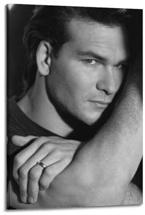 WAWYY Patrick Swayze Poster auf Leinwand, Wandkunstdruck, Foto, Bild, Gemälde, Raumdekoration, Heimdekoration, 60 x 90 cm