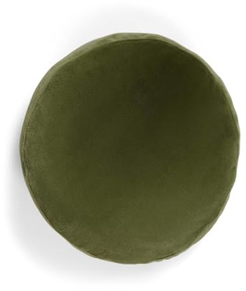 ESSENZA Dekokissen Mads Furry Moss, Ø 45 cm - 100% Polyester - Uni