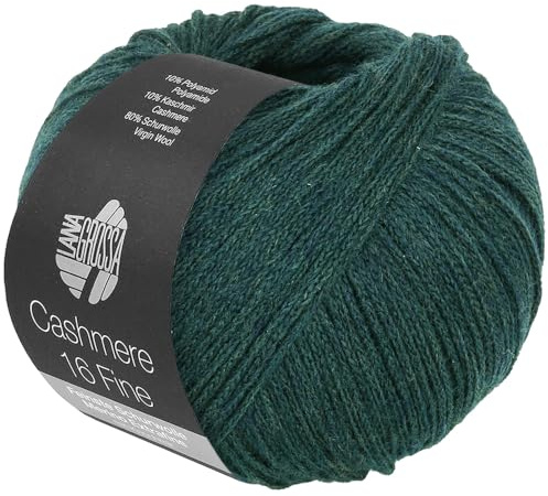 LANA GROSSA Cashmere 16 Fine | Aus Kaschmir- und Merinowolle | Handstrickgarn aus 80% Schurwolle (Merino extrafine), 10% Kaschmir & Polyamid | 50g Wolle zum Stricken & Häkeln | 320m Garn FB 66