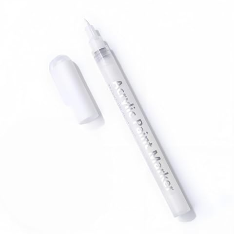 Professional Quick Dry Nail Art Pen for DIY French Tip Design – Ultra Fine Tip Precision Brush for Intricate Dots, Lines & Detailing with Smudge-Proof Long Lasting Formula (white)