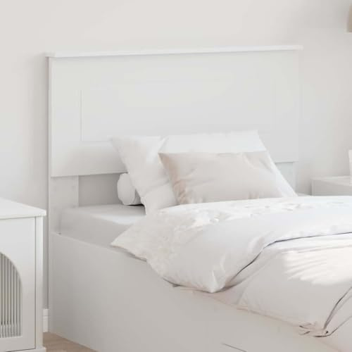 Ziaphsol Modernes Kopfteil, Weiß, 93x7x100 cm, Holzwerkstoff, rechteckig, langlebig, pflegeleicht, für Schlafzimmer, Bett, Einzelbett, Hotel, Jugendzimmer
