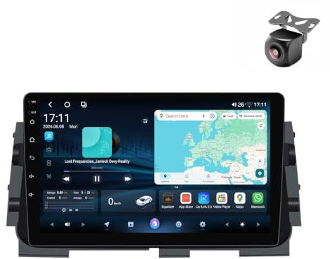 Android 15 Car Radio para Nissan MICRA Kicks P15 2017 2018 2019 NAVEGACIÓN GPS con Pantalla Táctil 9 Pulgadas Reproductor Multimedia Autoradio FM SWC RDS Carplay Android Auto (H30 8Core 4+64G)