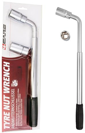 4CARS Ausziehbarer Radmutternschlüssel für 17; 19; 21 und 23 mm Muttern