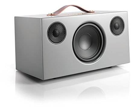 Audio Pro Addon C10 - Tragbarer Multiroom Lautsprecher mit Bluetooth & WiFi - Kabelloser Smart Speaker mit App-Steuerung für Apple Air Play, Spotify - Grau