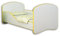 ACMA Jugendbett Kinderbett mit Einer Schublade und Matratze Weiß I 140 160 180 (180x80 cm, Gelb)
