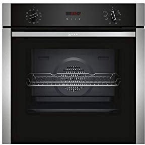 Neff B2ACG7AN0 - Forno pirolisi in acciaio inox, multifunzionale, calore girevole o pulsato, 71 litri, porta fredda (4 vetri), classe energetica A
