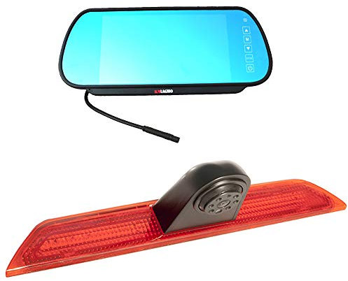 Bremslicht-Rückfahrkamera für F O R D Transit 2014-2019 mit 7 Zoll Clip-on Mirror Monitor