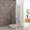 Heilmetz® Duschkabine 90 x 70cm Duschtür Nische Pendeltür mit Dusche Duschabtrennung Schwingtür Glastür Duschtüren Duschwand 6mm ESG Sicherheitsglas mit Beidseitiger Nano-Beschichtung Höhe 195cm