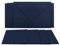 50 Klappkarten mit Umschlägen Set Dunkelblau - DIN A6 Blanko Doppelkarten 14,8 x 21 cm (160 g/m²) - DIN C6 Umschlag 11,4 x 16,2 cm (80 g/m²) Nassklebung - Grußkarten Einladungskarten Hochzeit