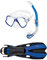 Mares Wahoo + Volo One Schnorchelset (blau, L/XL (44-47))