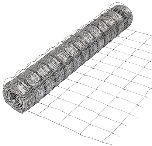 VOSS.farming 50m Wildzaun 125/13/15 Drahtzaun verzinkt Knotengittergeflecht, Wildabwehr, Forstzaun, Knotengitter, Wildschutz, 2,5mm Draht, Gehege, Weidezaun, Verbissschutz