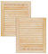 ben+camilla.com Lamellentür Holztür Natur 462 x 394 x 21 mm mit geschlossenen Lamellen für Regale, Schränke, Möbel | Kiefer Holz unbehandelt | Doppel-Paket 2-er Pack