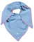 Zwillingsherz Dreieckstuch Stola Schal mit Baumwolle für Kids Mädchen Jungen Kinder - Hochwertiges uni Halstuch mit Häkelrand - Perfekt für Sommer Herbst Winter - jeans/pink