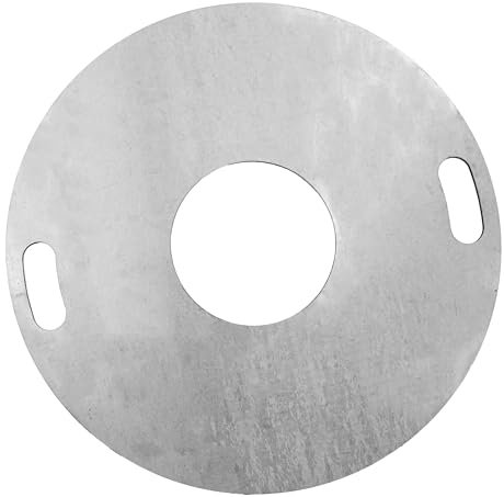 ZIEGER Plaque de Cuisson Ronde Ø 800 mm/80 cm Matériau : Acier Doux S355MC