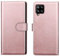 NWNK13 For Samsung Galaxy A12 Case Leather Wallet Book Flip Stand View Phone Cover with Card Holder Slots Compatible with Galaxy A12 5G (Rose Gold)