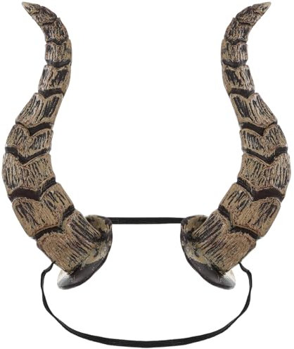 TOYANDONA Bull Horns Accessory for Animal Fancy Dress Animal Horn Headdress Funny Halloween Props Halloween Cosplay Fancy Dress Headband for Festival Dance Party Fun