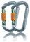 SOB Karabinerhaken zum Klettern, mit automatischer Verriegelung, Aluminium, robust, für Klettern, Abseilen, 28 kN, CE-Zertifizierung, 2 Stück