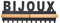 Galeara design Porte-bijoux mural en métal et bois avec inscription bijoux (Noir)
