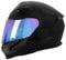 Zorax Falcon Black M (57-58cm) Full Face Motorbike Motorcycle Helmet ECE 22.06 Approved + Extra Iridium Visor