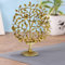 Artvarko Bougeoir décoratif Kalpavriksha Arbre de vie en laiton avec fleurs - Produit artisanal - Décoration de table - Remèdes Vastu pour la maison et le bureau - 21,6 cm