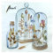 Papier Servietten Lunch Fest Party ca 33x33cm Every Day Jeden Anlass Sommer Floral Potpourri Bell Jars
