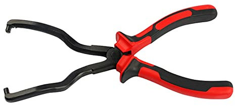 UxradG Schlauchschellenzange, Auto-Kraftstoffleitungsentfernungszange für Benzin-Clips, Rohrschlauch, Schnellspannzange für Kraftstoffleitungen, Ölleitungen, Heizkörper (Rot)