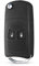 LadyCent Chiave a Distanza modificata Pieghevole a 2 Pulsanti Flip Shell Case FOB per Chiave a Distanza, per Jeep Compass Wrangler Patriot, 2 Pulsanti