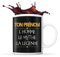 Planetee Mug prénom personnalisable jaune L'Homme le Mythe La Légende | Tasse personnalisée humour fun et drôle pour idée cadeau originale