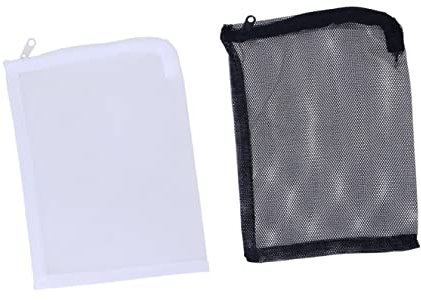 Mipcase 10 Stücke 15x20cm Tasche Für Garnelen Aquarium Nylon Kordelzug Tasche Für Aquarium Und Garten Teich Weiß Schwarz