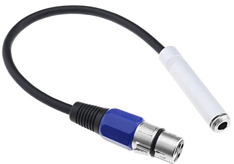 The Lord of the Tools XLR Buchse auf 3,5 mm Buchse Kabel 3 Pin XLR auf 3,5 mm Audiokabel Adapter Konverter für Kamera Mikrofon Instrument Mixer