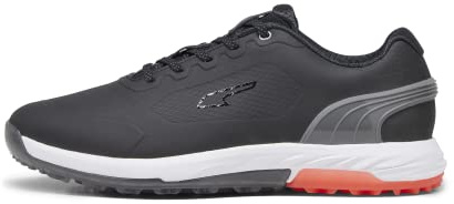 PUMA Men's Alphacat Nitro Sneaker, Puma Black-quiet Shade-red Blast, 8.5 UK
