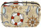 Anchor Rettungsring, Reise-Make-up-Tasche, Kosmetiktasche, Kulturbeutel für Damen und Mädchen, Mehrfarbig, 17.5x7x10.5cm/6.9x4.1x2.8in