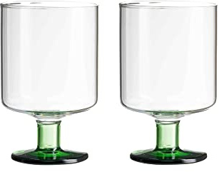 Design Letters WeinGläser set von 2 Stk | Weißweingläser Entworfen in Dänemark | Trinkglas Spülmaschinen & mikrowellengeeignet | Borosilikatglas Perfekt für Getränke, Wasser, Wein, Smoothie | 300 Ml