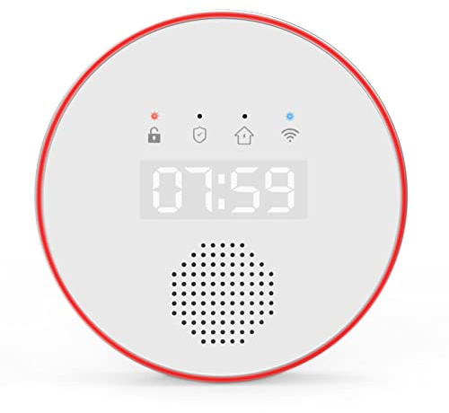 YISEELE Stazione base di allarme con sirena integrata, app per telefono e SMS Push Lavora con Alexa, Google Assistant, YX-800 Alarm System-1