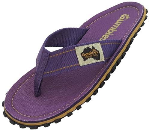 Gumbies Islander Unisex Flip Flops, with Supersoft Cotton Toe Post and Durable Recycled Rubber Sole - Comfort Guaranteed