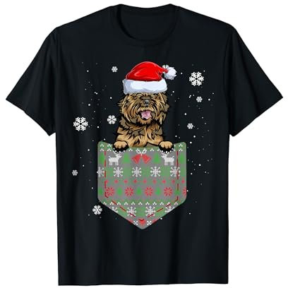 Lustiger Cairn Terrier in der Tasche Hässlicher Weihnachtspullover T-Shirt