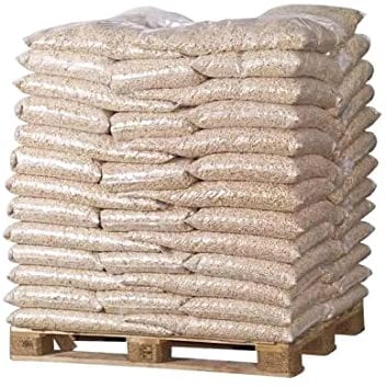 Holzpellets Premium Öko | Säcke à 15 kg 65 Stück pro Palette 975 kg | Brennpellet | für Kessel | zum Heizen
