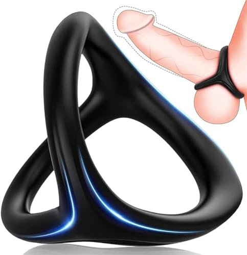 MOLUCI Anello a Triangolo da Uomo per Migliorare Le Prestazioni sessuali, più Duro e più Forte Sẹx Rụbber