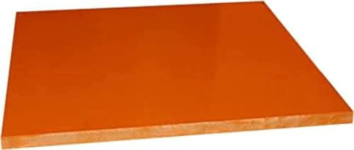 Pannello in Resina Fenolica Bachelite Pannello Rigido Rosso Arancione Compensato di Buona Resistenza Utilizzato in Officine Elettroniche, Macchinari Chimici-,250x300x10mm,Bonny369