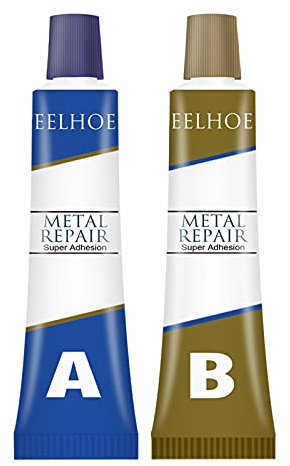 Irfora AB Glue Casting Colle pour acier, métal, vitrocéramique, soudage trachome, stomata, réparation de craquelures, colle industrielle 25 + 25 g