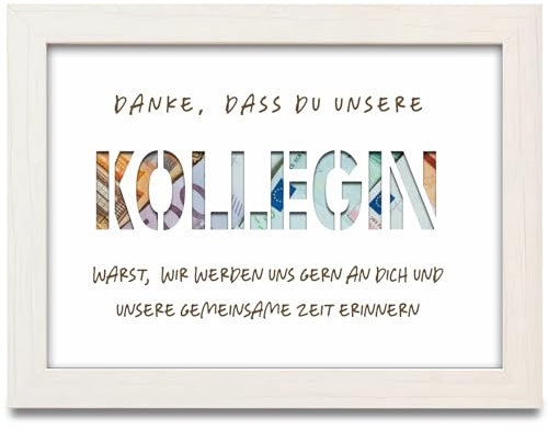Abschiedsgeschenk Kollegen Jobwechsel, Geldgeschenk Abschied Kollege, Geldgeschenk Bilderrahmen, Kollegin Geldgeschenke Verpackung für Männer Frauen Arbeitskollegin Jobwechsel Ruhestand