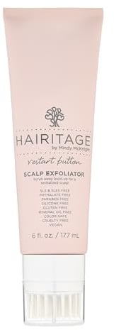 Hairitage Restart Button Scalp Exfoliator for Dry and Sensitive Scalp - Promote Scalp Health - Clarifying Scalp Scrub for Healthier and Stronger Hair