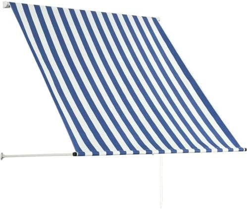 OZLCUA Auvent Rétractable Auvent rétractable à Utiliser à la fenêtre, sur la terrasse, sur Le Balcon ou dans Le Jardin. Brise Vue Rétractable(350x150cm)