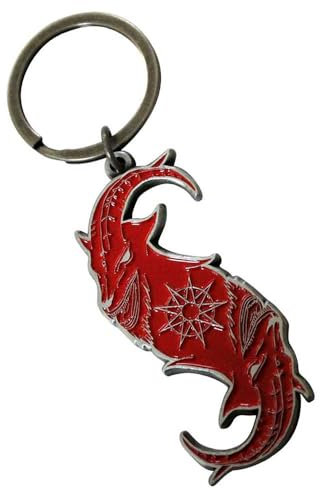 Rock Off officially licensed products Slipknot Rot Goat S Band Logo Schlüsselring Keychain One Size