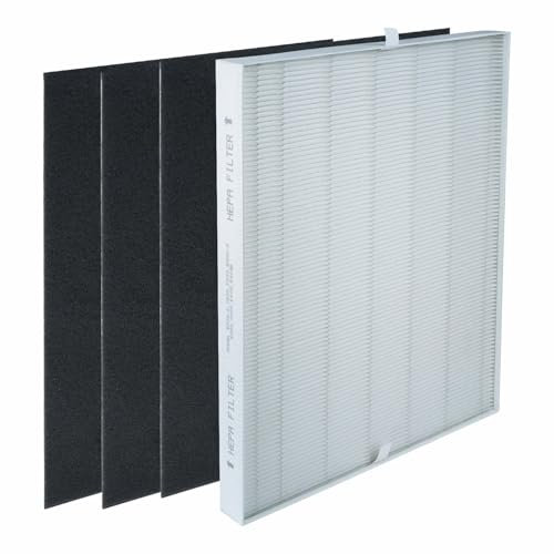 BAMBOOST 4 pezzi di ricambio per purificatore d'aria compatibili con Winix 115115 5300 5500 6300, filtro di ricambio True HEPA e carbone attivo
