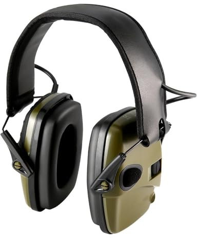 Electronic Shooting Ear Defenders for Adults, 82dB Noise Cancelling Headphones with Adjustable Headband & Hard Storage Case - Ideal Hearing Protection Earmuffs for Airsoft, DIY Working, and Gardening
