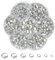 ChAusa 2500pcs Hotfix Rhinestone Flatback Round Glass Crystal Rhinestones 7 Sizes 1.5~4.8mm Hotfix Rhinestone Tool Kit for Clothes DIY Decoration,Manicure,Art Crafts (Silver)